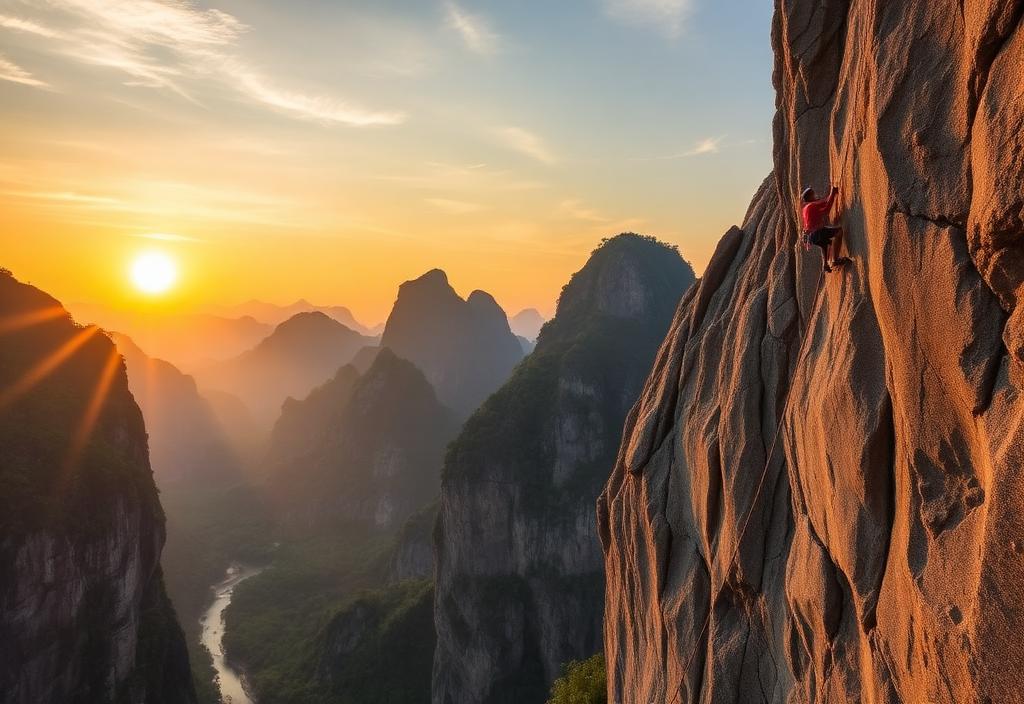 阳朔白山岩攀岩路线